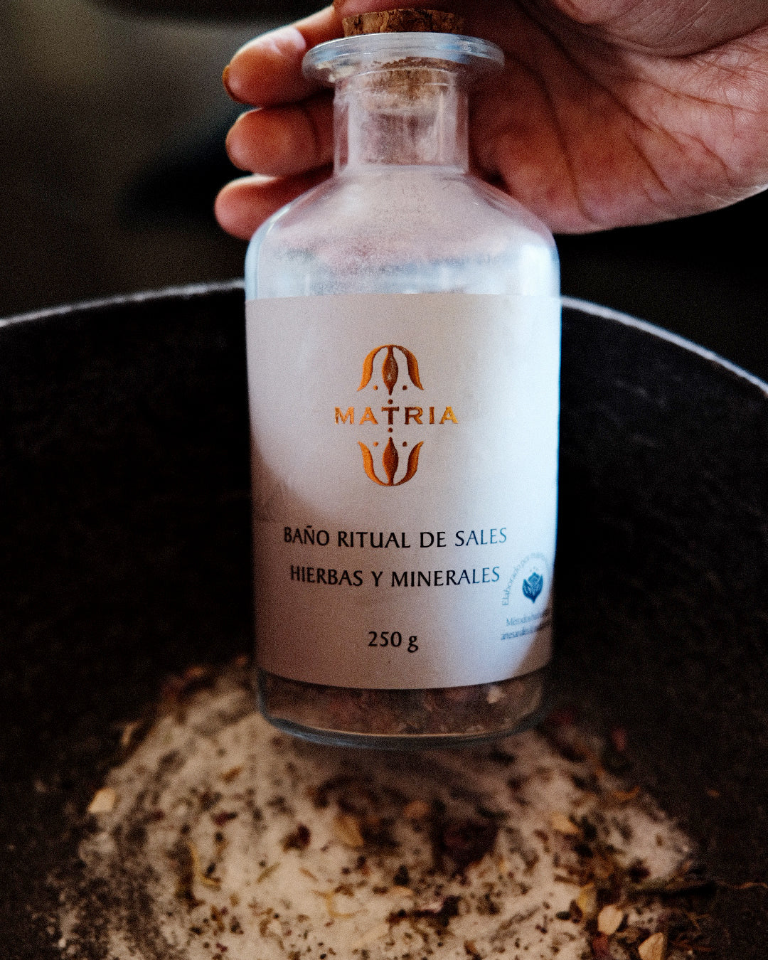 Ritual bath of salts, herbs and minerals