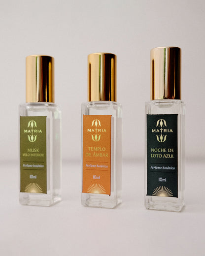 Kit Perfumes Botánicos Trilogía Matria