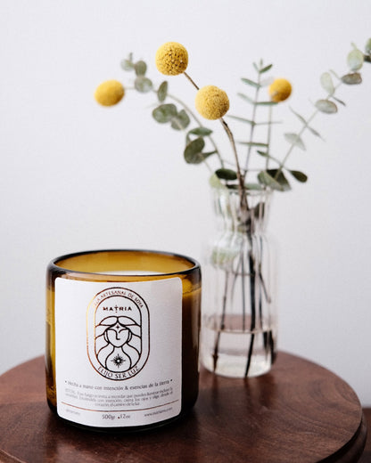 Vela Artesanal Bergamota y Copal 500ml